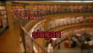 What does slogan mean?