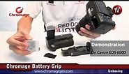 Chromage Battery Grip for Canon 600D/550D
