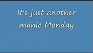 Manic Monday - The Bangles (Lyrics)