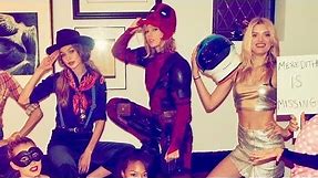 Taylor Swift Rocks Deadpool Costume From Ryan Reynolds for Halloween w/ Camila Cabello & Friends