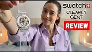 Swatch Clearly Gent Watch Unboxing + Review | Swatch Watch | Swiss Made | Clear Jelly | REF.SO28K100