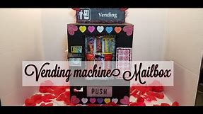 Easy DIY Valentine's day card mailbox - Vending Machine mailbox - Paper to Masterpiece