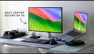 Best Laptop Setups - 34 // Minimal & Clean Desk Setups!
