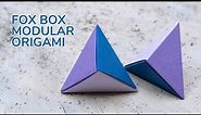 How To Make A Modular Origami Fox Box | Easy Origami Tutorial