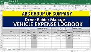 How To Make vehicle log book Record Maintain Sheet in excel