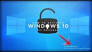 🔧🔑🔧 How To Activate Windows 10 For Free, All Versions 64 bit/32 Bit 🔧🔑🔧