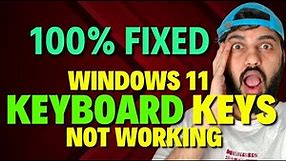 Fix Windows 11 Keyboard Keys not Working