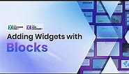 Adding Widget Blocks - Enhance your Modular Website with Dynamic Content | Xara