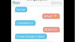 If Ginny and Ron texted (Harry Potter text messages)