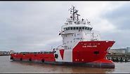 VOS PRELUDE - Offshore supply ship arriving at Great Yarmouth 16/7/21