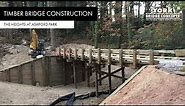 How to Build a Timber Bridge | The Heights at Ashford Park - Chamblee, GA | York Bridge Concepts