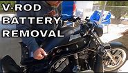Harley Davidson V-ROD Battery Removal