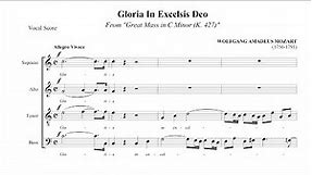 Gloria In Excelsis from Great Mass in C Minor, K. 427 - W. A. Mozart (Score)