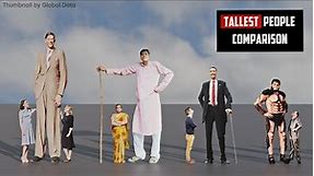 TALLEST People HEIGHT Comparison| 3d Animation comparison