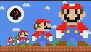 GIANT Super Mario Growing up and the Colossal Mushroom (Mario Cartoon Animation)