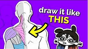 How to Draw Realistic BACK MUSCLES (Anatomy for Art Nerds)