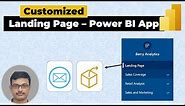 Customized Landing Page for Power BI App
