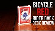 Deck Review - Bicycle Red Rider Back Playing Cards Made by the Uspcc