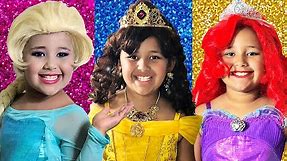 Disney Princess Dresses Halloween Costumes | Kids Costume Runway Show