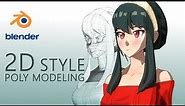 Anime character modeling in blender 3D