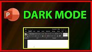 How to enable Dark Mode in PowerPoint 2019 - Tutorial (2021)