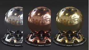 Corona for 3ds Max | How to make Realistic Gold, Copper and Silver Materials