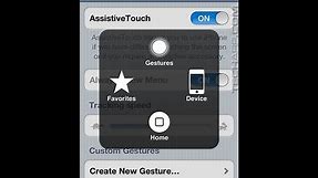 How To Have a Touch Screen Home Button on iPod Touch/iPhone(Assistive Touch)