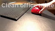 E ECSEM Cute Portable Cartoon Mini Desktop Vacuum Cleaner Table Dust Crumb Sweeper(Red#002)