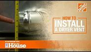 How to Install a Dryer Vent | The Home Depot with @thisoldhouse