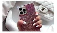 Pink never looked prettier 💕 Protect in Style w/ our Pink Glitter square case! Get yours @flauntcases ! #FLAUNT #ProtectinStyle | Flaunt
