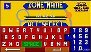 sonic mania title card generator gameplay