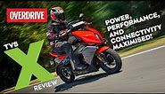 TVS X electric scooter review - power, performance, and connectivity maximised! | OVERDRIVE