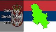 Historical Serbian Flag Animation