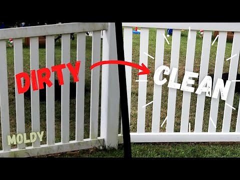 How to CLEAN WHITE VINYL FENCE FAST