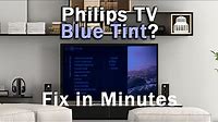 Philips TV Blue Screen Problem / Blue Tint Fix! Do THIS...