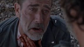The Walking Dead 8x16 - Rick Slits Negan's Throat