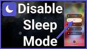 How To Turn Off Sleep Mode On iPhone