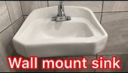 How to install a wall mount sink