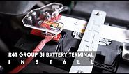 How to Install the R4T Group 31 Battery Terminals
