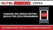 Choosing The Correct Battery Backup For J2534 Programming