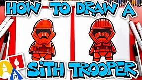 How To Draw A Sith Trooper From Star Wars