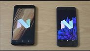 Nexus 6 Android 7.0 Nougat vs Google Pixel XL - Speed Test!