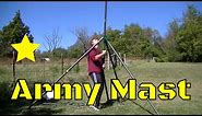 Ham Radio Antenna Military Mast Tower, Setup & Review