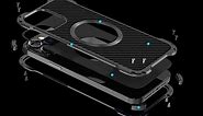 Carbon Fiber Case for iPhone 13 Pro Max Alloy Metal Frame