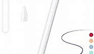 Stylus Pen, Active Stylus Pen Compatible for iOS and Android Touchscreens/Phones, Rechargeable Stylus Pen with Dual Touch Screen, Stylus Pencil for A-pple/Android/Tablet, 16.5CM,White