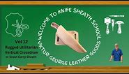 How To Craft Vertical Cross Draw/Scout Carry Sheath:Knife Sheath School Vol.12#knifesheath #leather