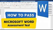 How to Pass Microsoft Word Employment Assessment Test