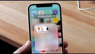 How To Create a New Folder On iPhone