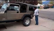 Jeep Wrangler TJ Unlimited ~ LJ Hardtop Removal
