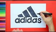 How to draw Adidas logo